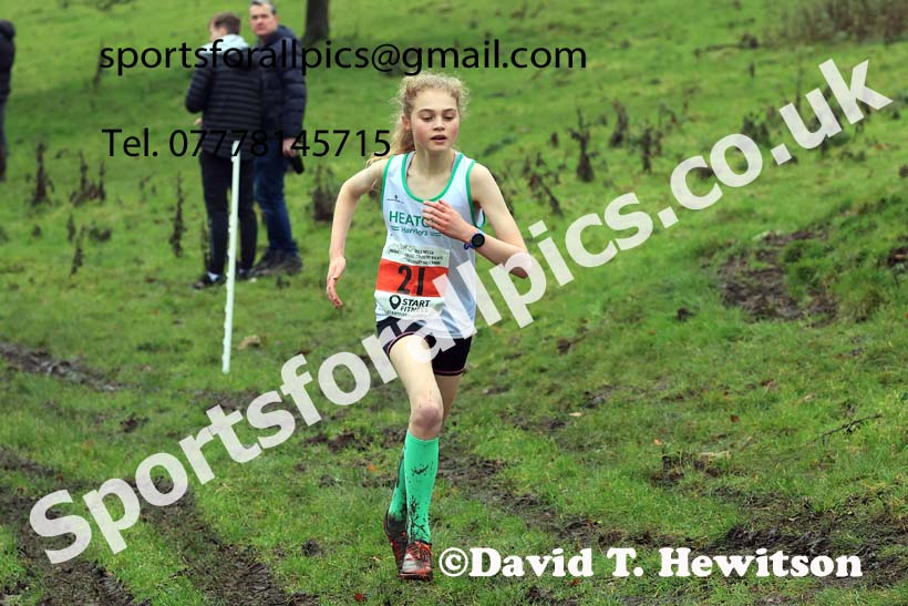 Girls under-15s 2023 NECAA Cross Country Relays, Thornley Hall Farm, Peterlee, County Durham. Photo: David T. Hewitson/Sports for All Pics